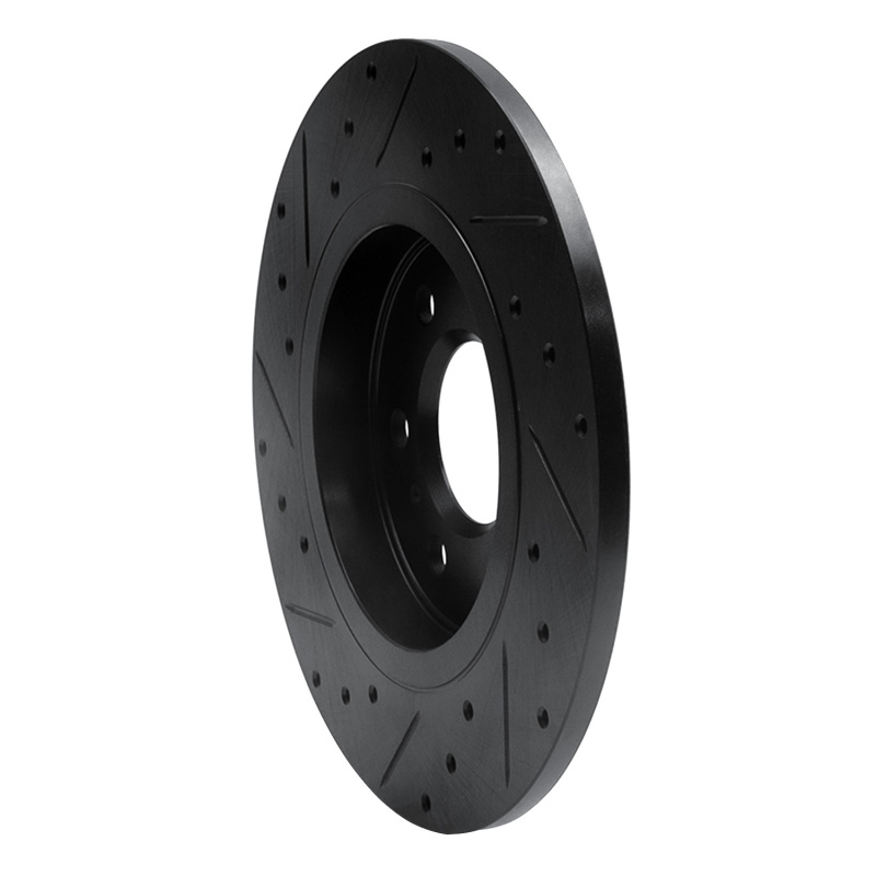 Buick Terraza Brake Rotor (1) - Rear Right - R1 Concepts - Drilled & Slotted - Black - `06-`09